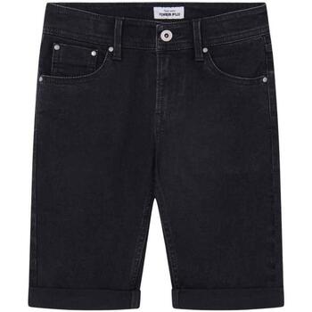Textil Rapaz Shorts / Bermudas Pepe Tall JEANS  Preto