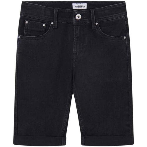 Textil Rapaz Shorts / Bermudas Pepe jeans  Preto