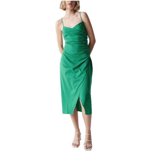 Textil Mulher Vestidos Salsa  Verde
