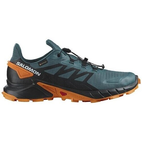 Sapatos Homem р-25.5-26 см ботинки acrescenta Salomon road treap Supercross 4 Gtx Verde, Cor de laranja