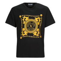 Textil Homem T-Shirt mangas curtas Versace Rag JEANS Couture GAHF07 Preto / Estampado / Barroco