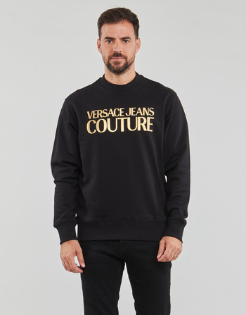 Textil Homem Sweats Versace Jeans super Couture GAIT01 Preto / Ouro