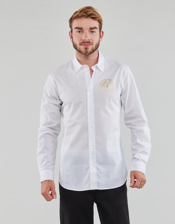 Textil Homem Camisas mangas comprida Versace Jeans Couture GALYS2 Branco / Ouro