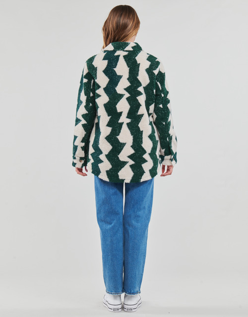 Volcom SILENT SHERPA JACKET Branco / Verde