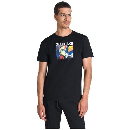 Textil Homem T-Shirt mangas curtas Antony Morato MMKS02090900 Preto