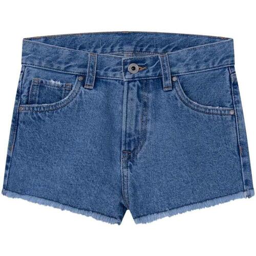 Textil Rapariga Shorts / Bermudas Pepe jeans Pro  Azul