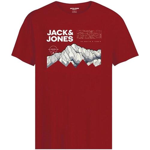 Textil Rapaz T-Shirt mangas curtas Jack & Jones  Vermelho