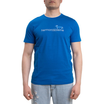 Textil Homem T-shirts e Pólos Harmont & Blaine IRJ197021055 Azul