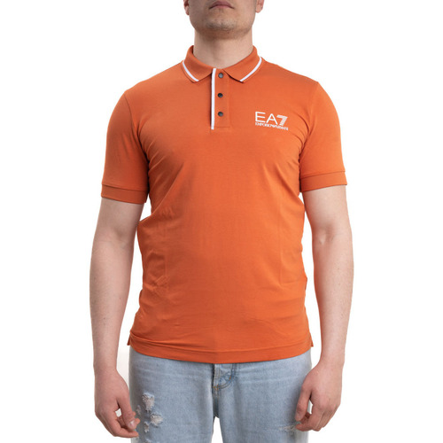 Textil Homem T-shirts Korte e Pólos Emporio Armani EA7 3RPF17PJ03Z Laranja