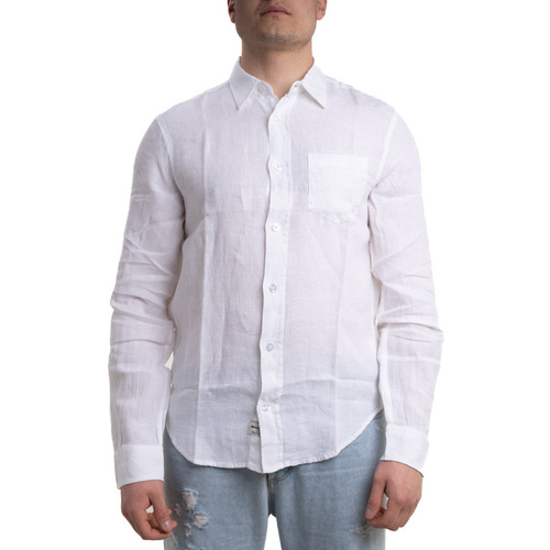Textil Homem Camisas mangas comprida Blauer 23SBLUS01343 Branco