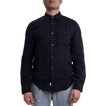 Textil Homem Camisas mangas comprida Blauer 38908-26360 Azul