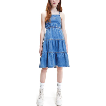 Textil Criança Calças de ganga Calvin Klein Bleu JEANS IG0IG01423-1CD Azul