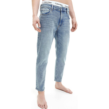 TeMens Homem Calças de ganga Бело-серые кроссовки Maya от top Calvin Klein Jeans J30J321513-1A4 Azul