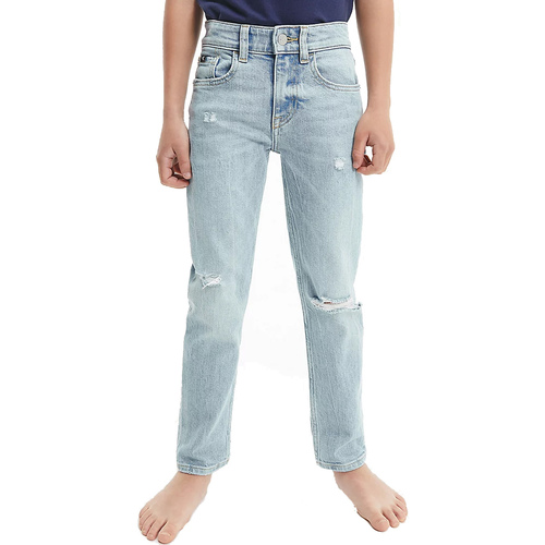 Textil Criança Calças de ganga Calvin Klein Jeans IB0IB01265-1AA Azul