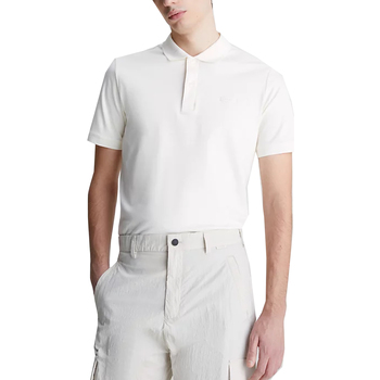 Textil Homem T-shirts e Pólos Calvin Klein Jeans K10K111657-YAH Branco