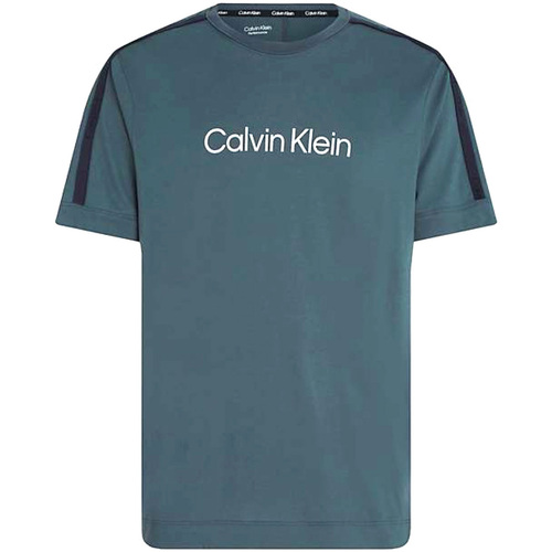 Textil Homem T-Shirt mangas curtas Calvin Logo Klein Jeans 00GMS3K104-LLZ Cinza