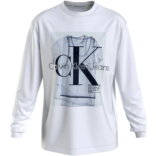 Textil Homem T-Shirt mangas curtas Calvin Klein Jeans J30J322615-YAF Branco
