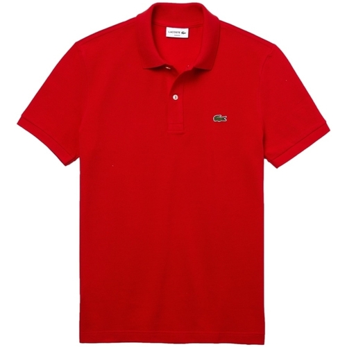 Textil Homem T-shirt mangas compridas Lacoste Polo Slim Fit - Rouge Vermelho