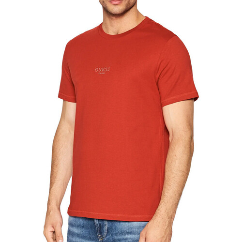 Textil Homem T-shirts e Pólos Guess  Vermelho