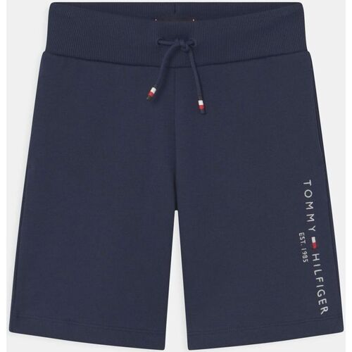 Textil Rapaz Shorts / Bermudas Tommy Hilfiger KB0KB07116  ESSENTIAL SWEAT SHORT-DESERT NAVY Azul