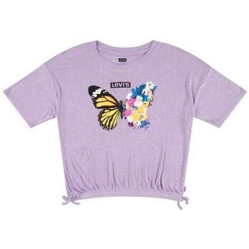 Textil Rapariga T-shirts e Pólos Levi's 4EH188 MEET E GREET TOP-P8M PURPLE ROSE Violeta