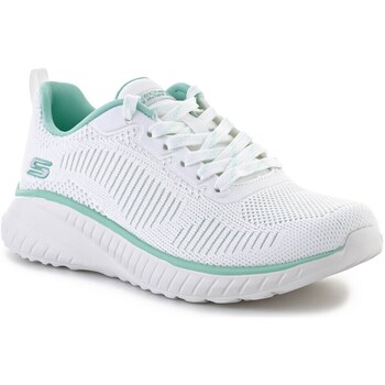 Sapatos Mulher Sapatilhas Skechers Bobs Squad Chaos Parallel Lines Branco