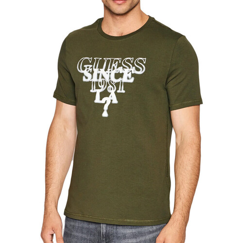 Textil Homem T-shirts e Pólos Guess  Verde