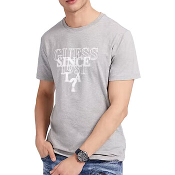 Textil Homem T-shirts e Pólos Guess  Cinza