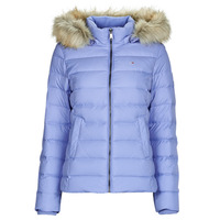 Textil Mulher Quispos Tommy Jeans TJW BASIC HOODED DOWN JACKET Azul / Céu