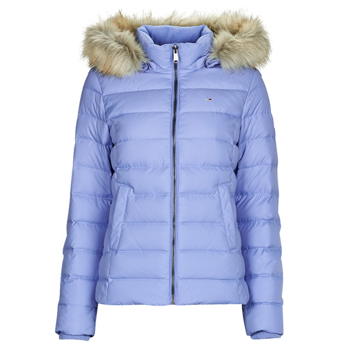 Textil Mulher Quispos Tommy Jeans TJW pale HOODED DOWN JACKET Azul / Céu