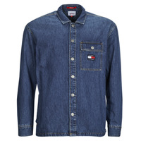 Textil Homem Camisas mangas comprida Flat tommy Jeans TJM CLASSIC DENIM OVERSHIRT Azul