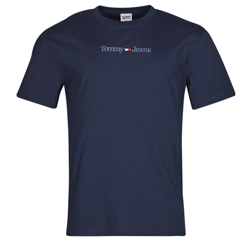Textil Homem Tommy Sport Womens Tops & T-Shirts Tommy Jeans TJM CLSC SMALL TEXT TEE Marinho
