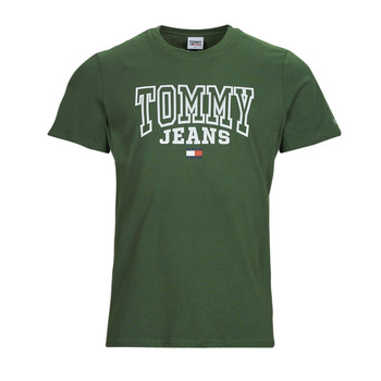 Tejacket Homem T-Shirt mangas curtas Tommy platform Jeans TJM RGLR ENTRY GRAPHIC TEE Verde
