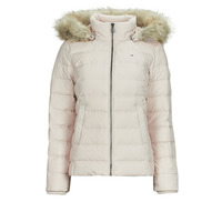 Textil Mulher Quispos corporate Tommy Jeans TJW BASIC HOODED DOWN JACKET Bege