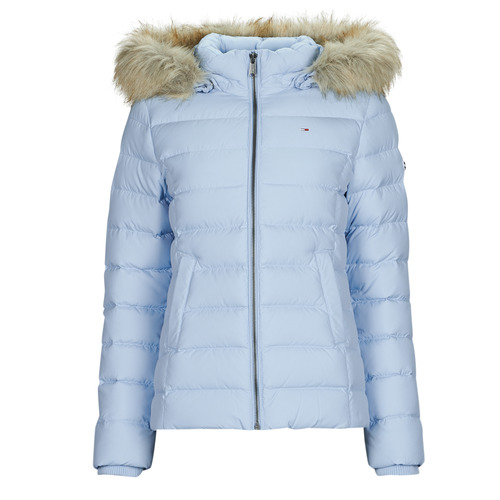 Textil Mulher Quispos CTE tommy Jeans TJW BASIC HOODED DOWN JACKET Azul / Céu