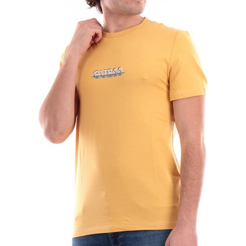 Textil Homem T-shirts e Pólos Guess  Amarelo