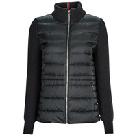 Textil Mulher Quispos corporate Tommy Hilfiger KNIT MIX DOWN JACKET Preto