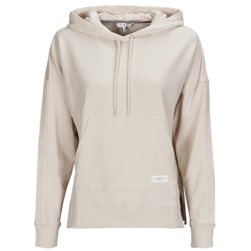 Textil Mulher Sweats AW0AW10952 Tommy Hilfiger LONG HOODIE Bege