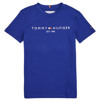 Textil Criança T-Shirt mangas curtas Tommy Hilfiger ESTABLISHED LOGO Azul