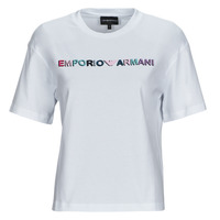 Textil Mulher T-Shirt mangas curtas Emporio Armani Pouch 6R2T7S Branco
