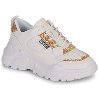 Sapatos Mulher Sapatilhas KNITTED SLIM PANTS 75VA3SC2 Branco / Ouro