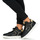 Sapatos Mulher Sapatilhas de cano-alto Versace Jeans biker Couture 75VA3SJ1 Preto / Ouro