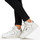 Sapatos Mulher Sapatilhas de cano-alto Versace Jeans Couture 75VA3SJ1 Branco / Prateado