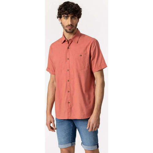 Textil Homem Camisas mangas comprida Tiffosi 10049965-526-11-3 Vermelho