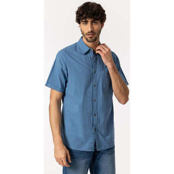 Textil Homem Camisas mangas comprida Tiffosi 10049965-702-3-3 Azul