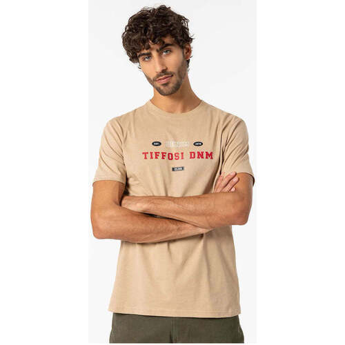 Textil Homem T-shirts e Pólos Tiffosi 10048975-172-7-3 Bege