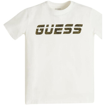 Textil Rapaz T-Shirt mangas curtas Guess  Branco