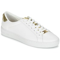 Sapatos Mulher Sapatilhas MICHAEL Michael Kors IRVING Branco / Dourado
