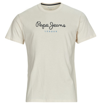 Textil Homem T-Shirt mangas curtas Pepe jeans EGGO N Marfim