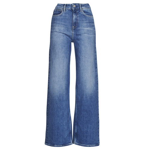 Textil Mulher Trave Denim Straight-Leg Jeans for Women mom Pepe jeans LEXA SKY HIGH Azul